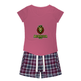 McGregor Clan Lion Girls Sleepy Tee and Flannel Short