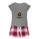 McGregor Clan Lion Girls Sleepy Tee and Flannel Short