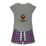 McGregor Clan Lion Girls Sleepy Tee and Flannel Short