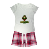 McGregor Clan Lion Girls Sleepy Tee and Flannel Short