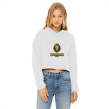 Png Lionhead Ladies Cropped Raw Edge Hoodie