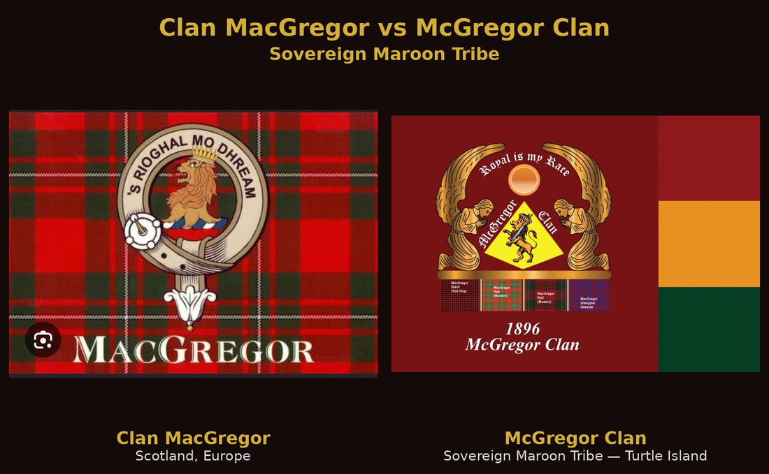 Clan MacGregor vs McGregor Clan Sovereign Maroon Tribe