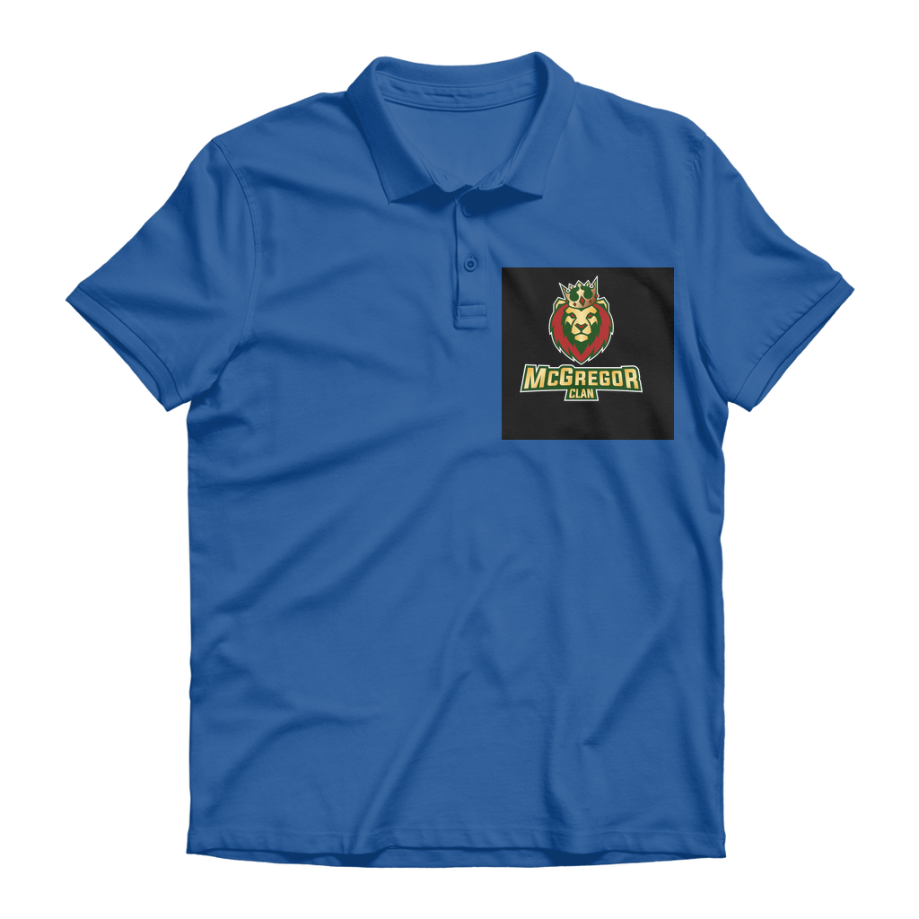 Black back ground McGregor Clan - Premium Adult Polo Shirt