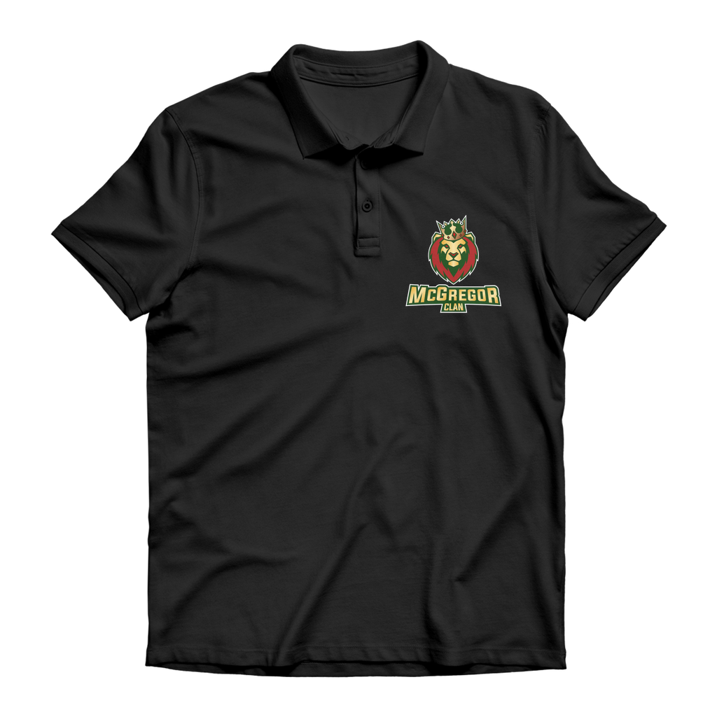 Black back ground McGregor Clan - Premium Adult Polo Shirt