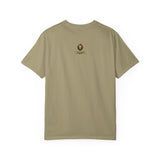 Nature-Inspired Unisex Garment-Dyed T-Shirt with Artistic Tree Design