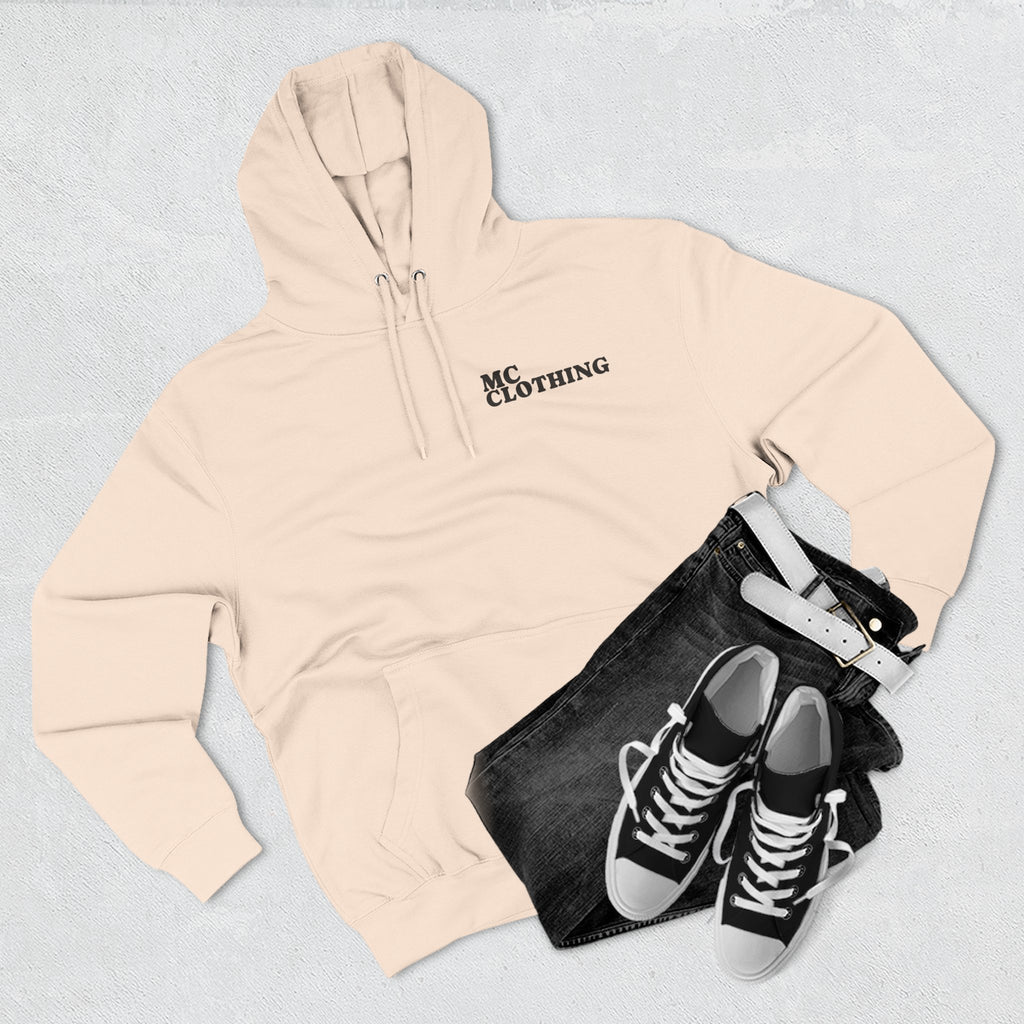 Three-Panel Fleece Hoodie - Comfortable Streetwear for Everyday Style