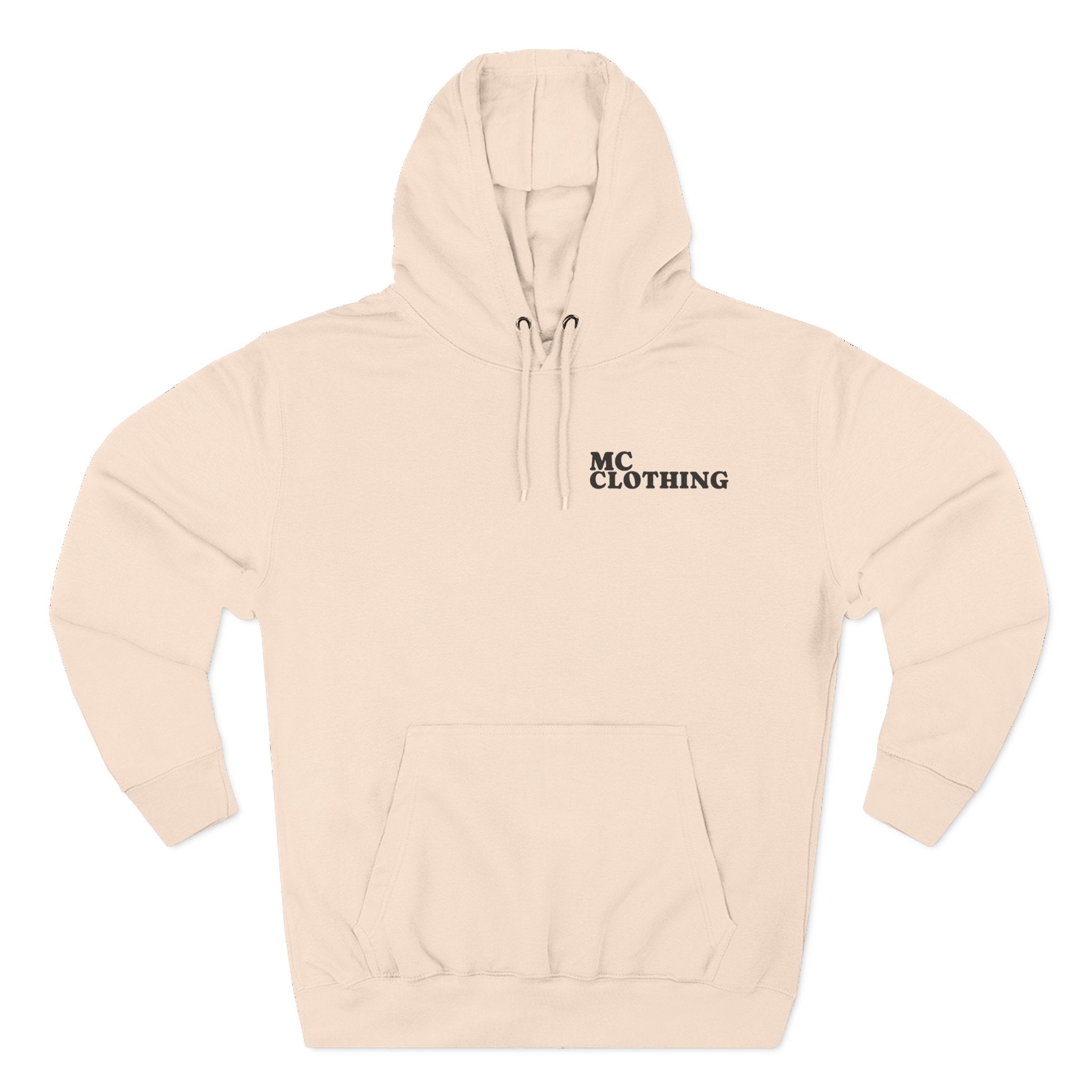 Three-Panel Fleece Hoodie - Comfortable Streetwear for Everyday Style
