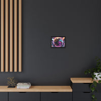 Vibrant Globe Wall Art – Framed Matte Canvas for Modern Decor