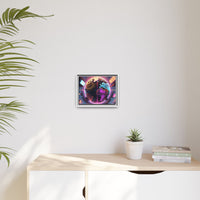 Vibrant Globe Wall Art – Framed Matte Canvas for Modern Decor