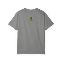 Nature-Inspired Unisex Garment-Dyed T-Shirt with Artistic Tree Design
