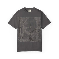 Nature-Inspired Unisex Garment-Dyed T-Shirt with Artistic Tree Design