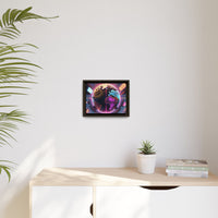 Vibrant Globe Wall Art – Framed Matte Canvas for Modern Decor