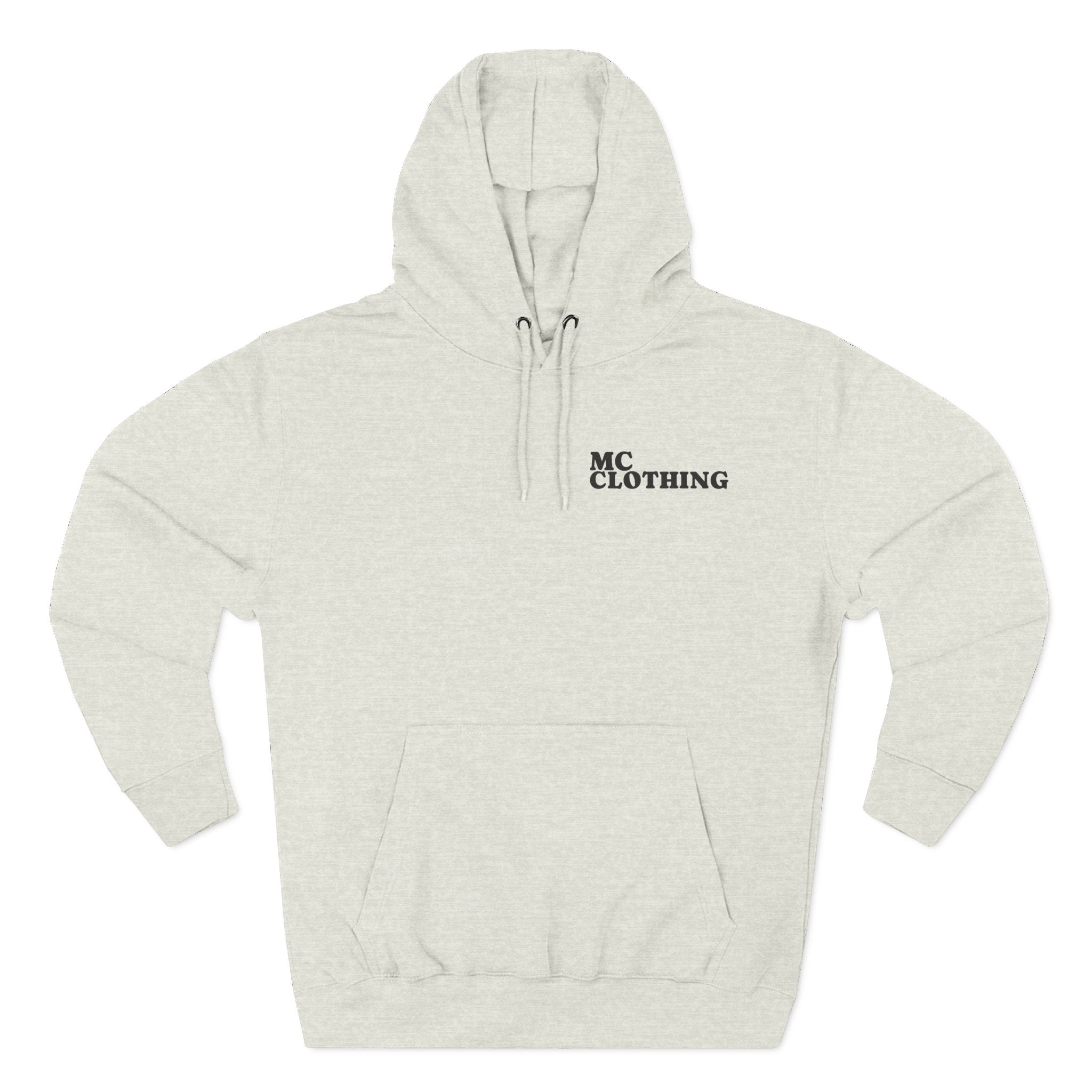 Three-Panel Fleece Hoodie - Comfortable Streetwear for Everyday Style