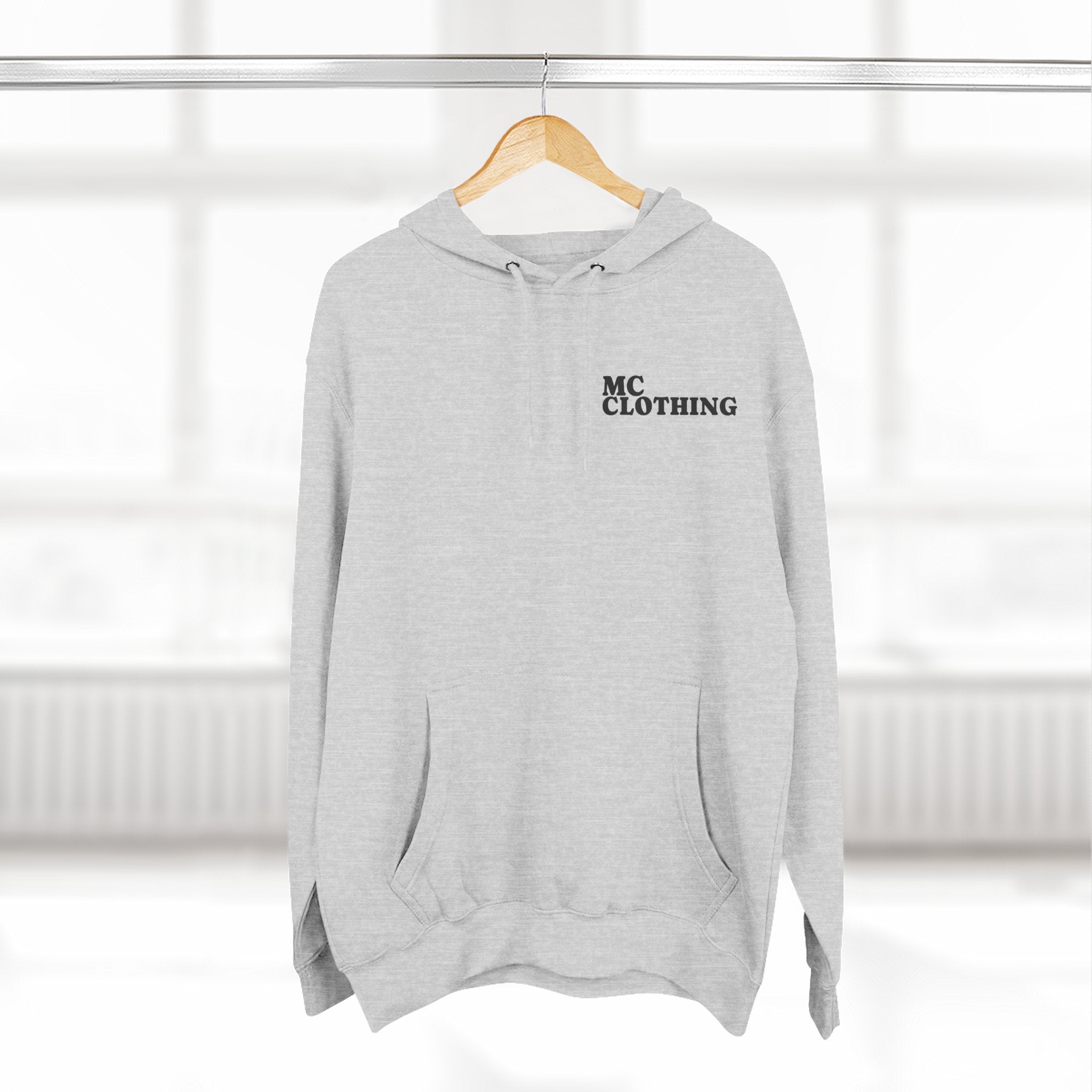Three-Panel Fleece Hoodie - Comfortable Streetwear for Everyday Style