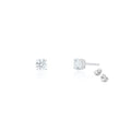 Sterling Silver Lab Diamond Stud Earrings 0.50ct