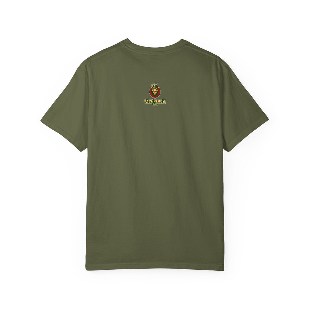Nature-Inspired Unisex Garment-Dyed T-Shirt with Artistic Tree Design