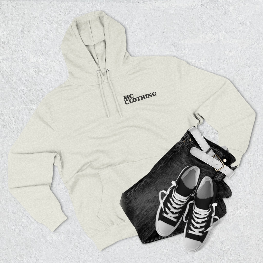 Three-Panel Fleece Hoodie - Comfortable Streetwear for Everyday Style