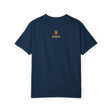 Nature-Inspired Unisex Garment-Dyed T-Shirt with Artistic Tree Design