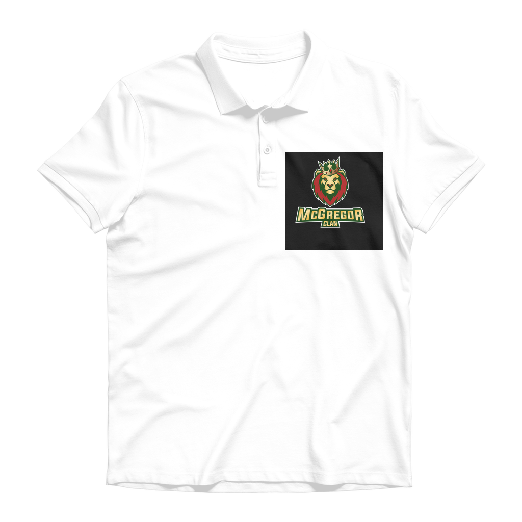Black back ground McGregor Clan - Premium Adult Polo Shirt