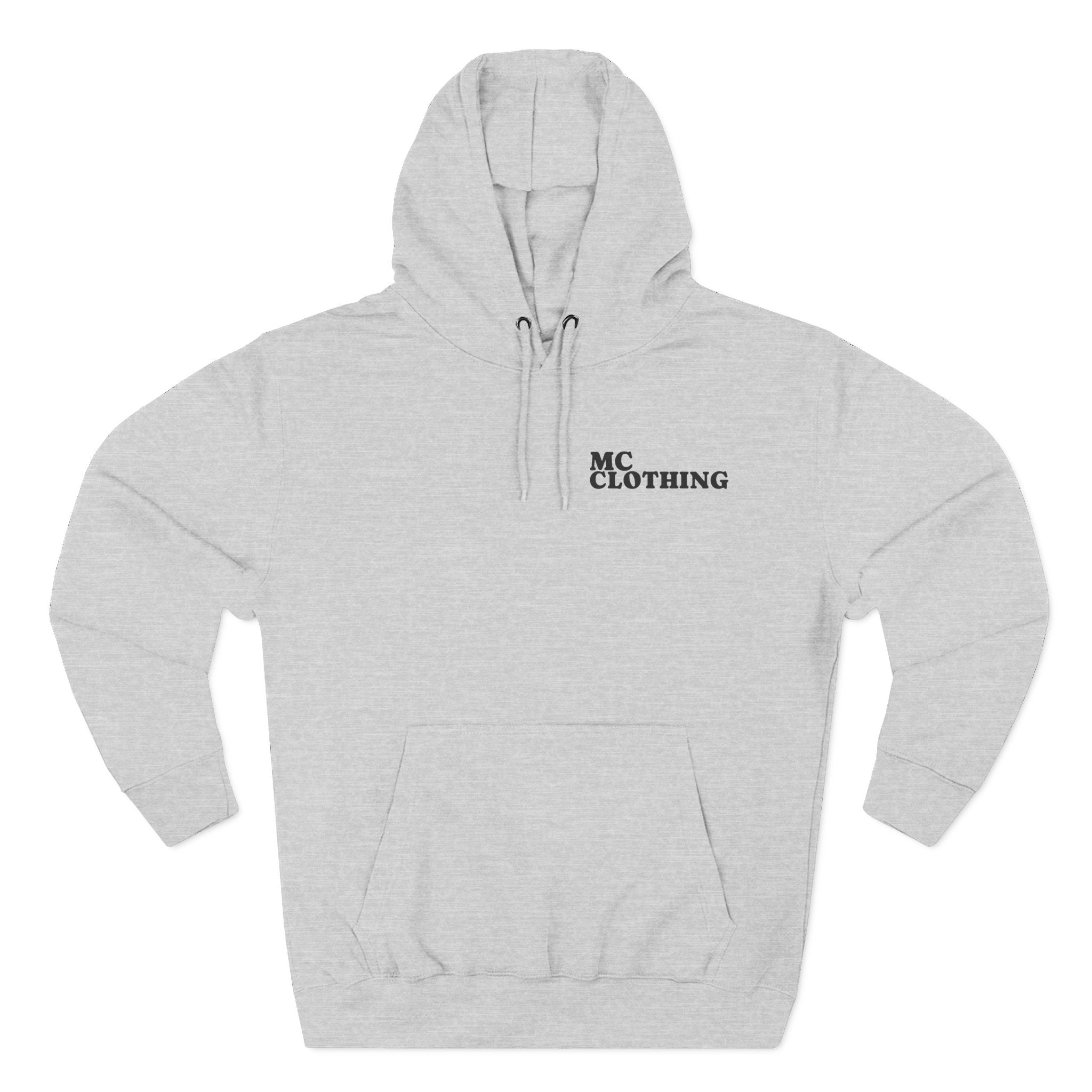 Three-Panel Fleece Hoodie - Comfortable Streetwear for Everyday Style