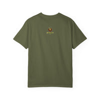Nature-Inspired Unisex Garment-Dyed T-Shirt with Artistic Tree Design