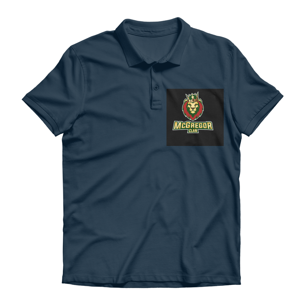 Black back ground McGregor Clan - Premium Adult Polo Shirt