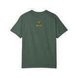 Nature-Inspired Unisex Garment-Dyed T-Shirt with Artistic Tree Design