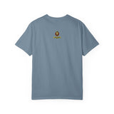 Nature-Inspired Unisex Garment-Dyed T-Shirt with Artistic Tree Design