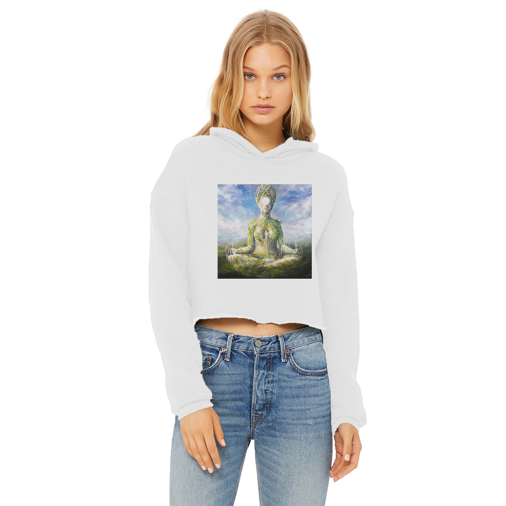 McGregor Clan- Meditation McGregor Clan -Ladies Cropped Raw Edge Hoodie