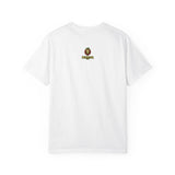 Nature-Inspired Unisex Garment-Dyed T-Shirt with Artistic Tree Design