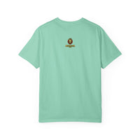 Nature-Inspired Unisex Garment-Dyed T-Shirt with Artistic Tree Design
