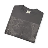 Nature-Inspired Unisex Garment-Dyed T-Shirt with Artistic Tree Design