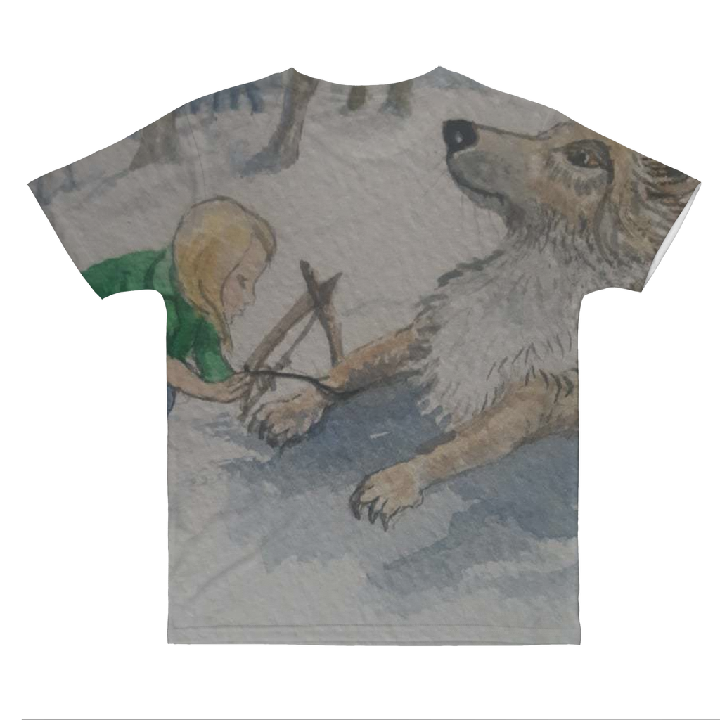 Wounded Wolf McGregor Clan - Adult Unisex T-Shirt