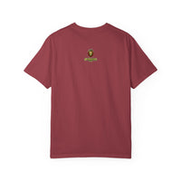 Nature-Inspired Unisex Garment-Dyed T-Shirt with Artistic Tree Design