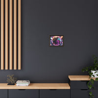 Vibrant Globe Wall Art – Framed Matte Canvas for Modern Decor