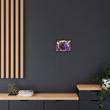 Vibrant Globe Wall Art – Framed Matte Canvas for Modern Decor