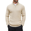McGregor Clan Quarter-Zip Mock-Neck Knit Sweater