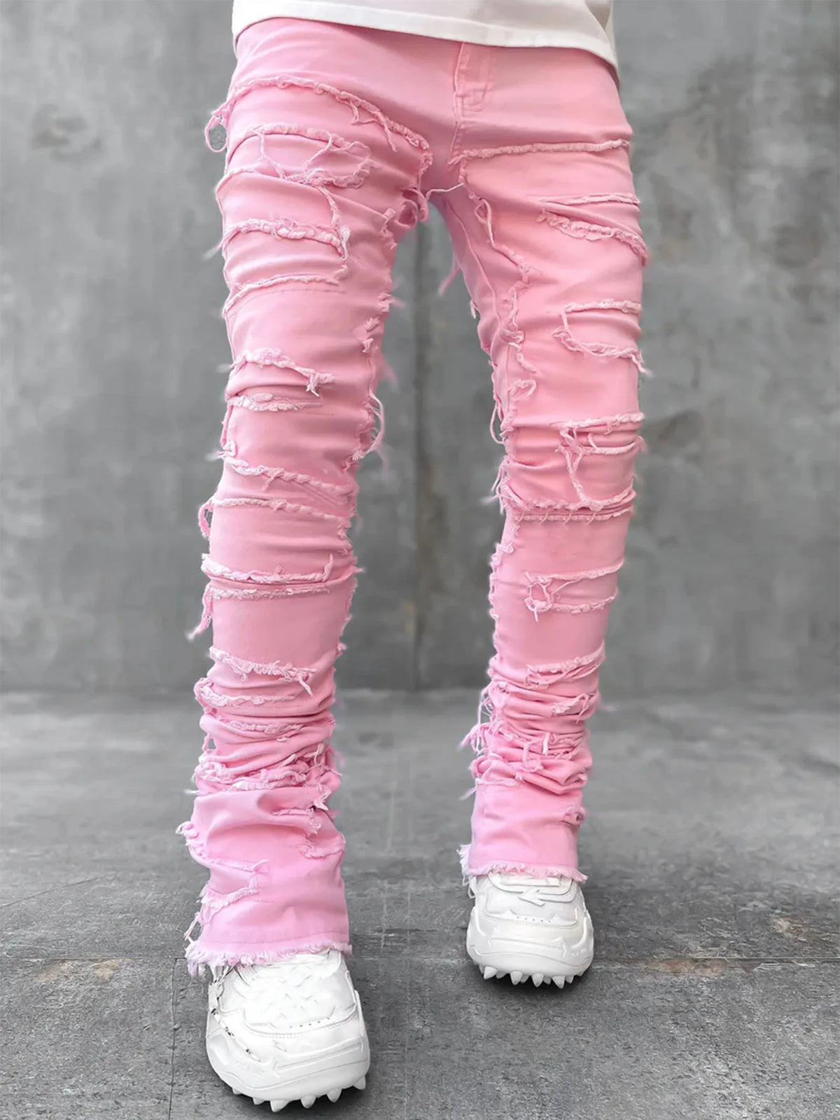 McGregor Clan Stacked Distressed Jeans