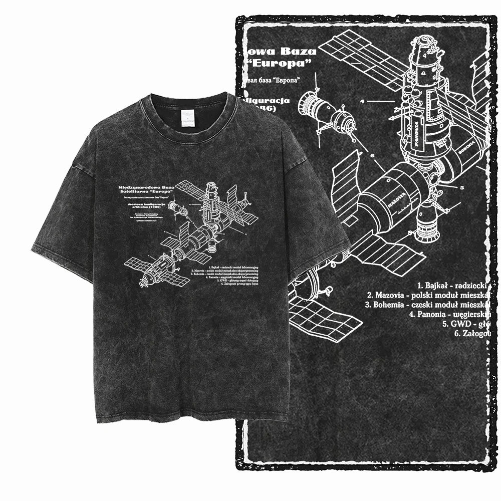 McGregor Clan Astronaut Acid-Wash Graphic Tee