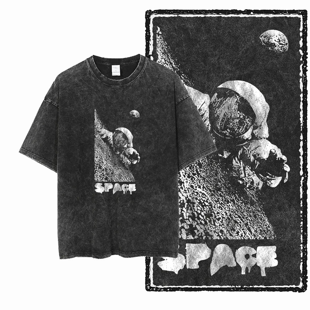 McGregor Clan Astronaut Acid-Wash Graphic Tee