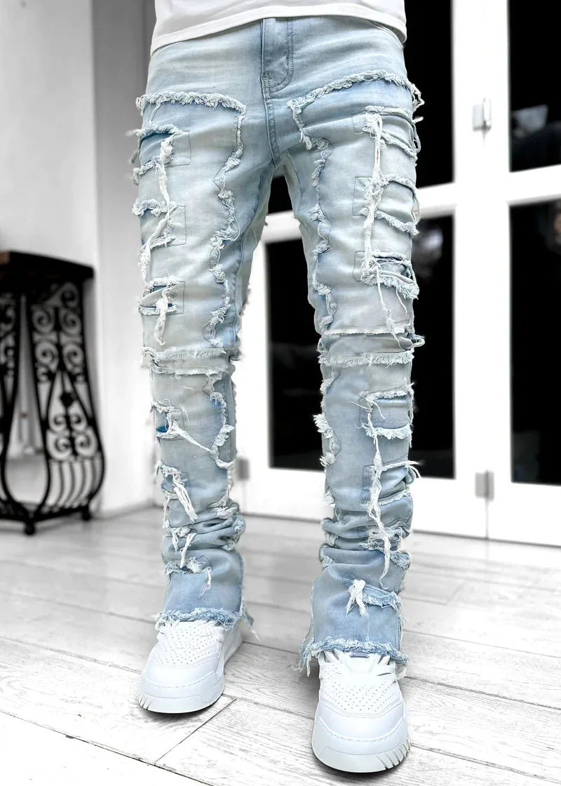 McGregor Clan Stacked Distressed Jeans