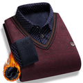 McGregor Clan Plush Polo-Collar Fleece Sweater