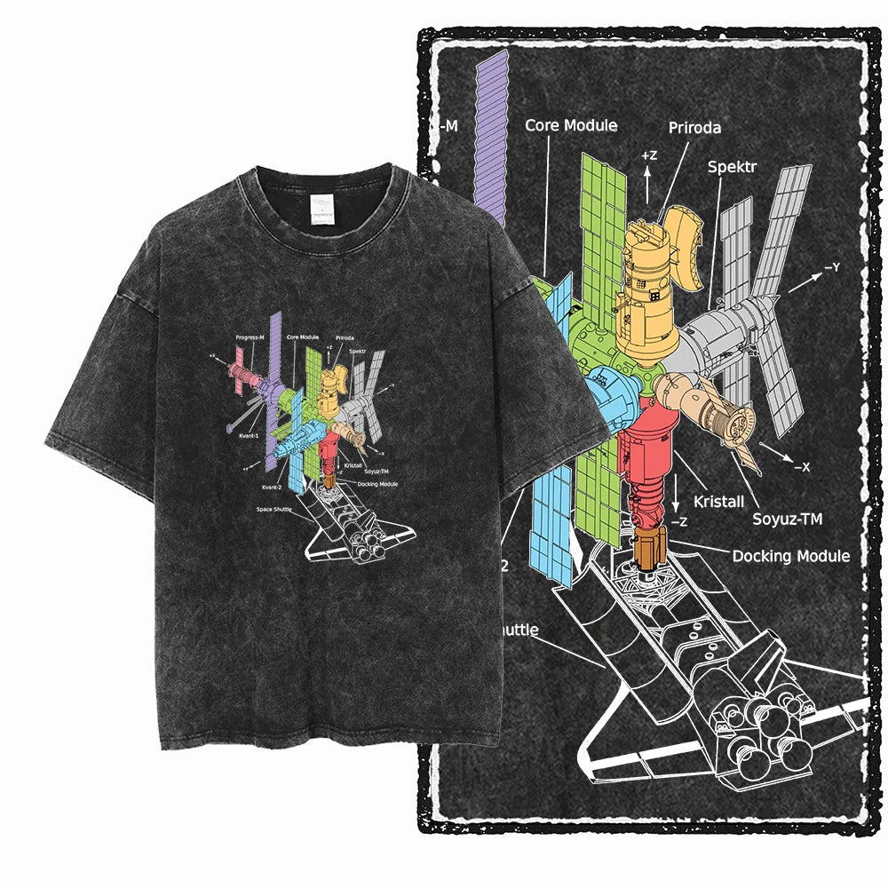 McGregor Clan Astronaut Acid-Wash Graphic Tee