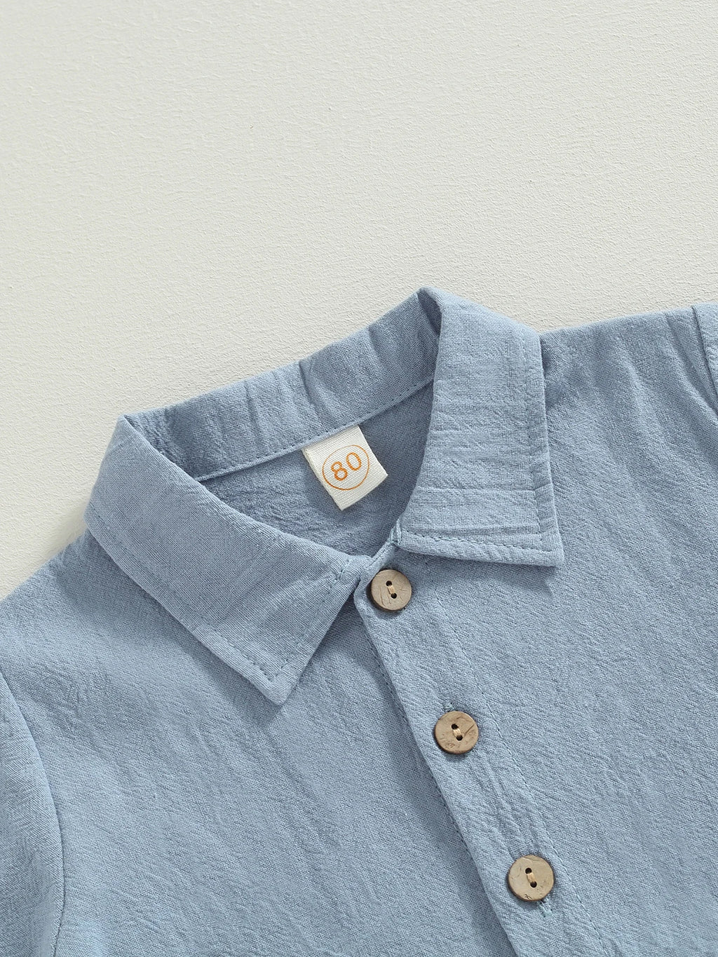 Baby cotton linen two-piece set, color options