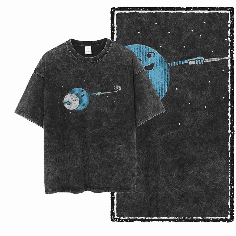McGregor Clan Astronaut Acid-Wash Graphic Tee