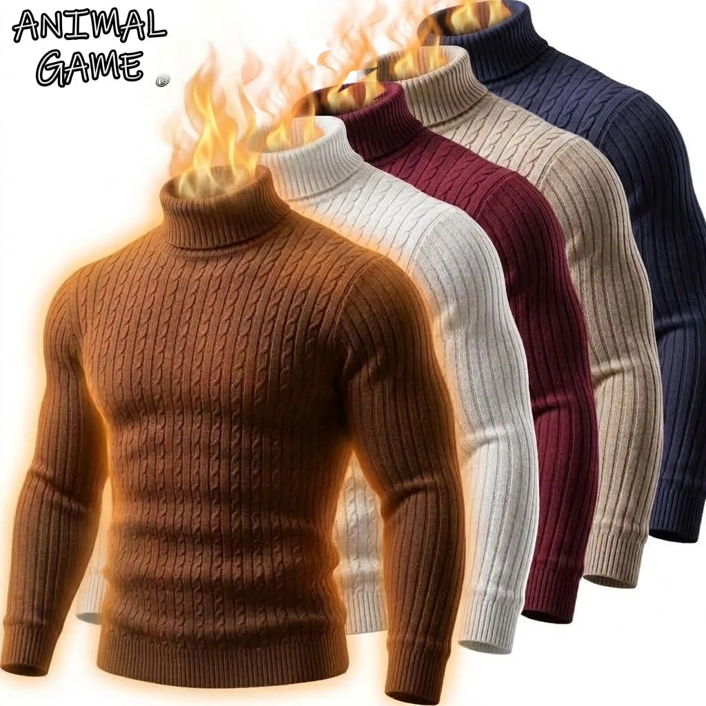 McGregor Clan Cable-Knit Turtleneck Sweater
