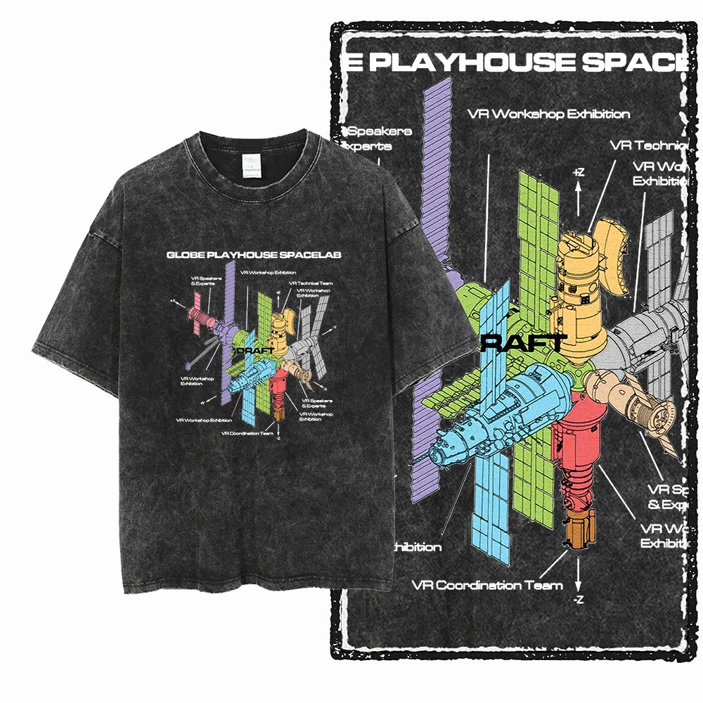 McGregor Clan Astronaut Acid-Wash Graphic Tee