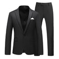 Executive slim-fit 2-piece solid suit, front view
