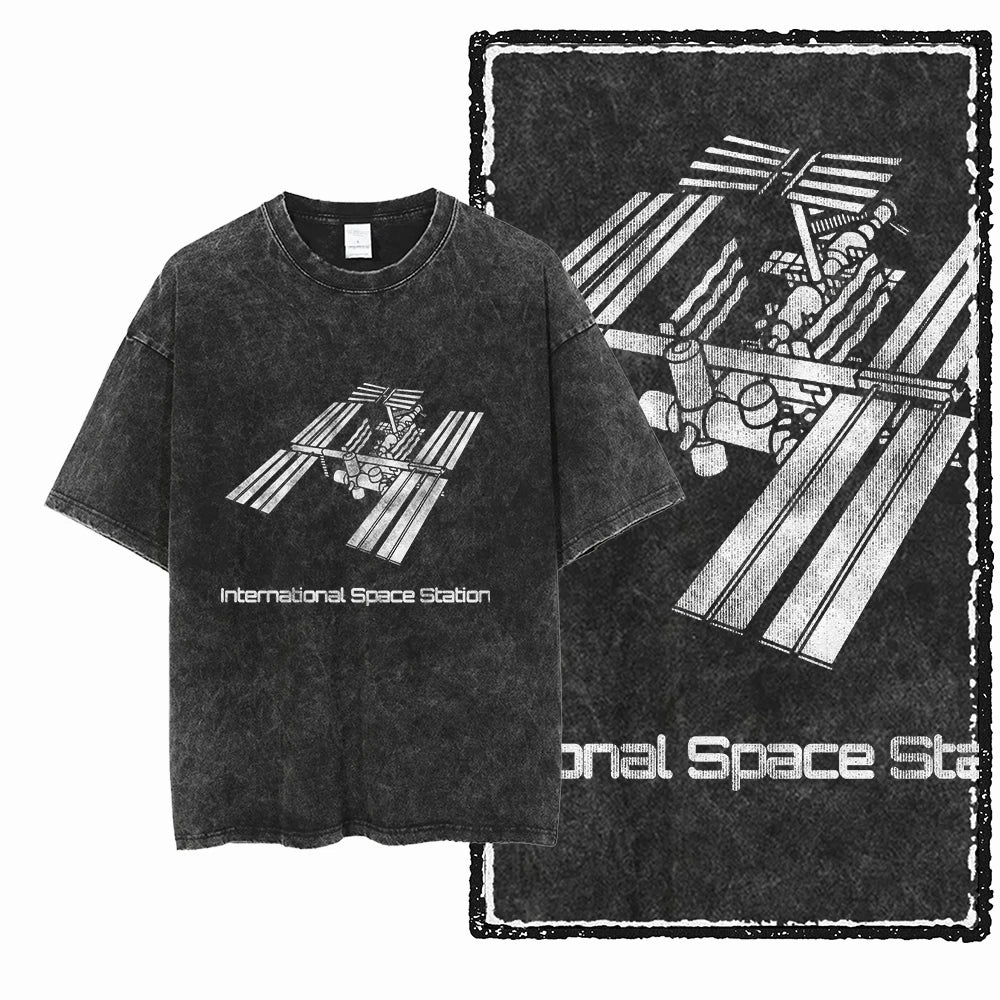 McGregor Clan Astronaut Acid-Wash Graphic Tee