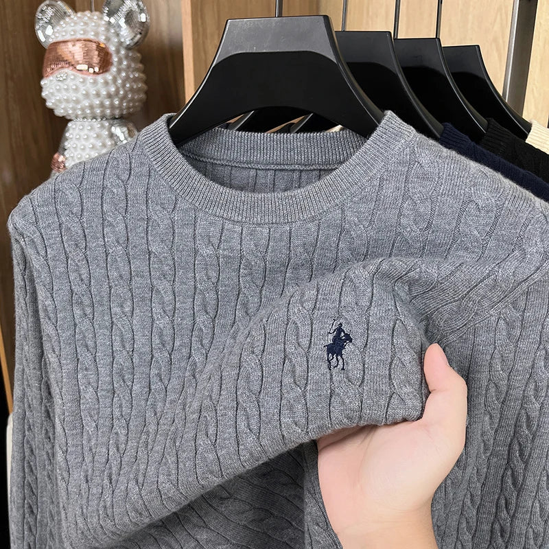 McGregor Clan Embroidered Round-Neck Knit Sweater